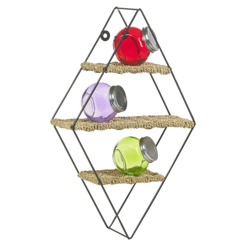 Staab 3 Piece Diamond Metal Accent Shelf