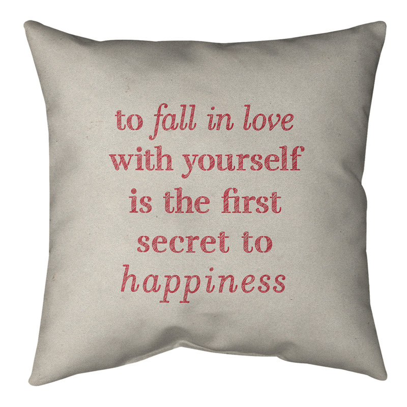 Coussin de sol, 40 po x 40 po, Blanc / Rouge