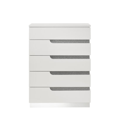 Ara Solid Wood 35.04'' W 5 - Drawer Dresser