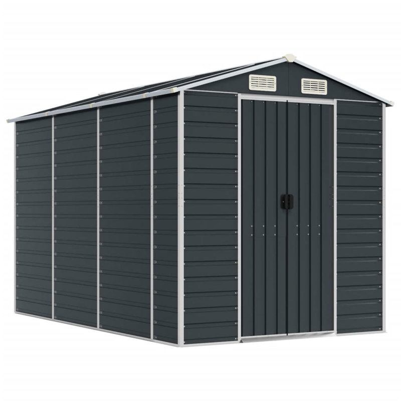 Storage Shed, 78" H x 75.2" W x 118.1" D, Anthracite