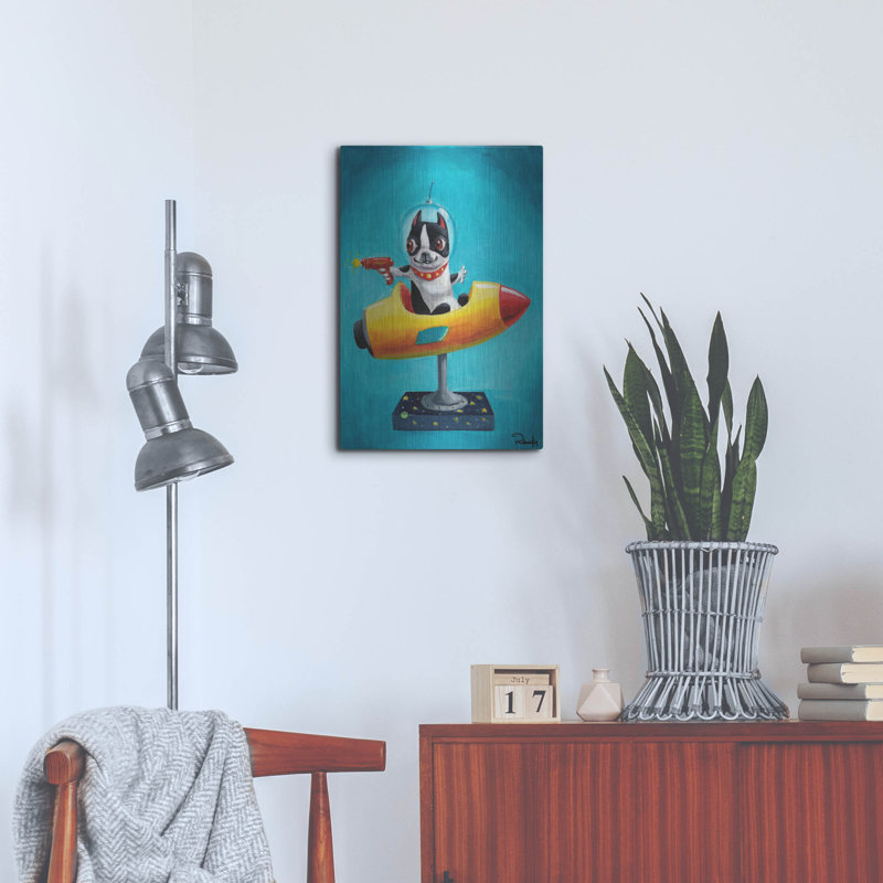 " Rocket Blue " by Brian Rubenacker, 24" H x 16" W