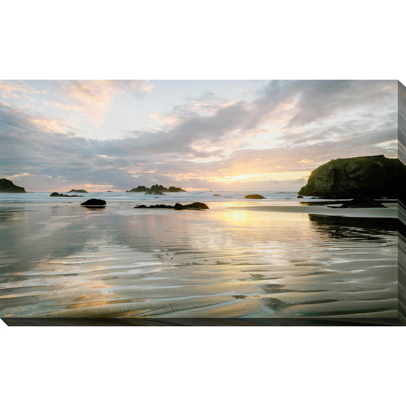 «Pacific Cove», reproduction de photo, H 24 po x l 40 po x P 1,5 po, Toile tendue