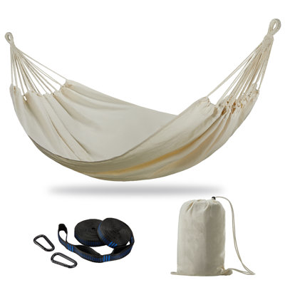 Double Hammock With Tree Straps,2 Person Hammock For Backyard Patio Outdoor And Indoor,450Lbs Weight Capacity