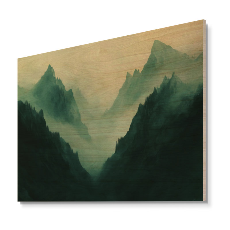 Décoration murale en bois bleu sarcelle, H 18 po x l 24 po, Rectangulaire