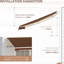 Auvent de balcon 13 pi x 8 pi et manivelle manuelle à eau et brun, pour terrasse de patio, auvent de parasol Glorious 13 pi x 8 pi, structure en aluminium, style