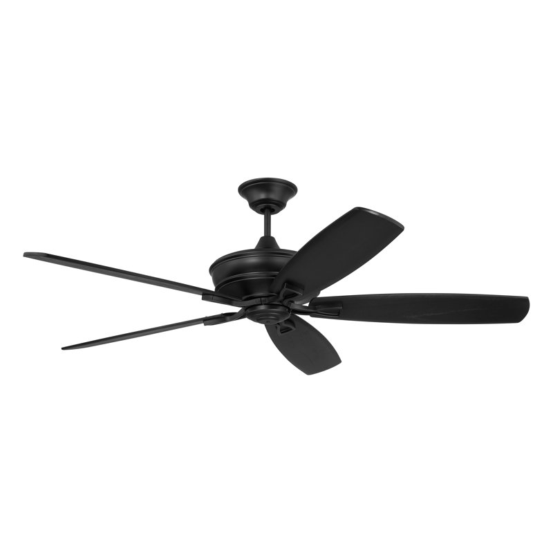 Ventilateur de plafond Santori avec télécommande, Noir mat, 60"