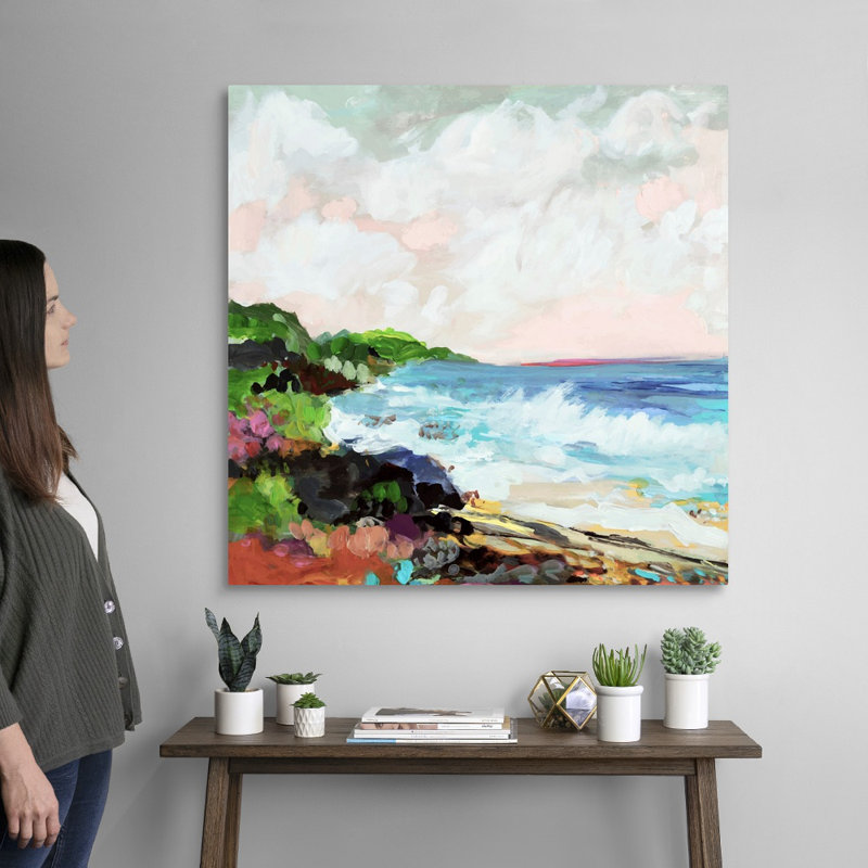Surfscape VII par Karen Fields - reproduction d'art, Toile tendue, H 36 po x l 36 po x P 1,25 po