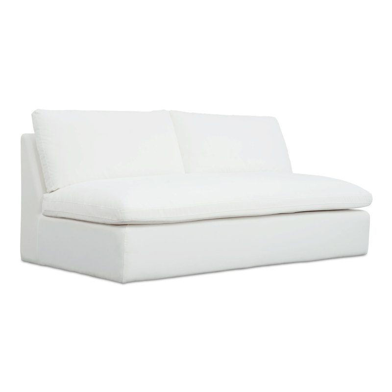 Miles Outdoor Sofa Speckled Charcoal, White