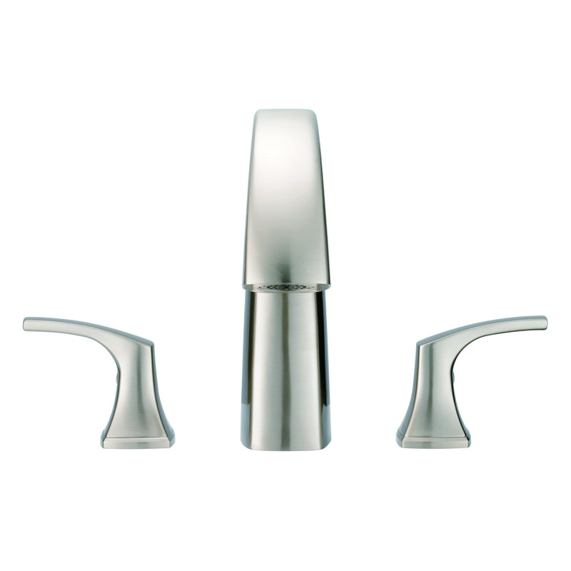 Garniture de robinet de baignoire romaine à deux poignées Vaughn, Nickel brossé