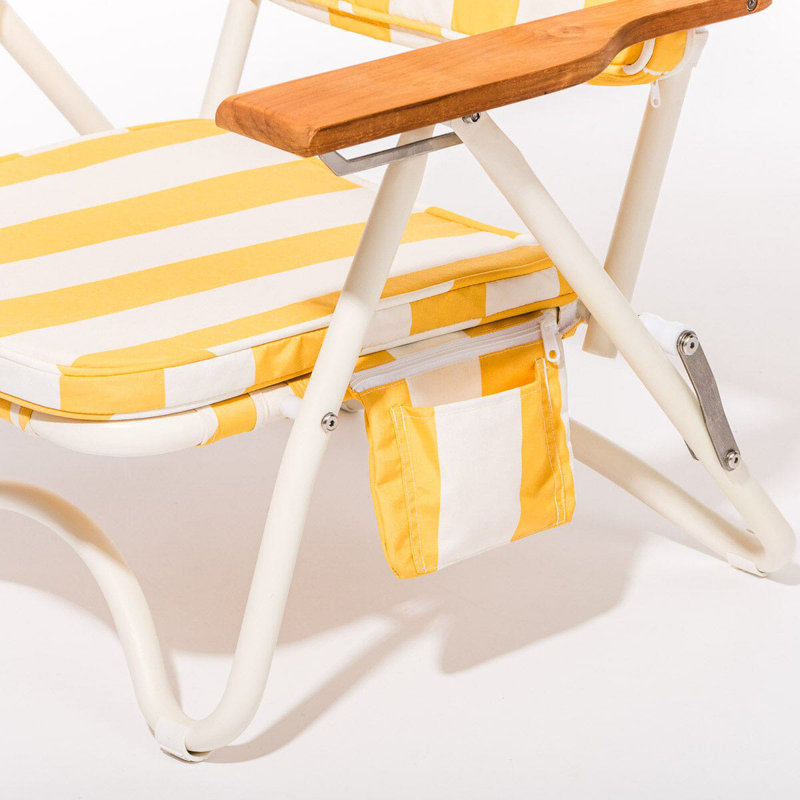 Pam Chair, Yellow/White Striped
