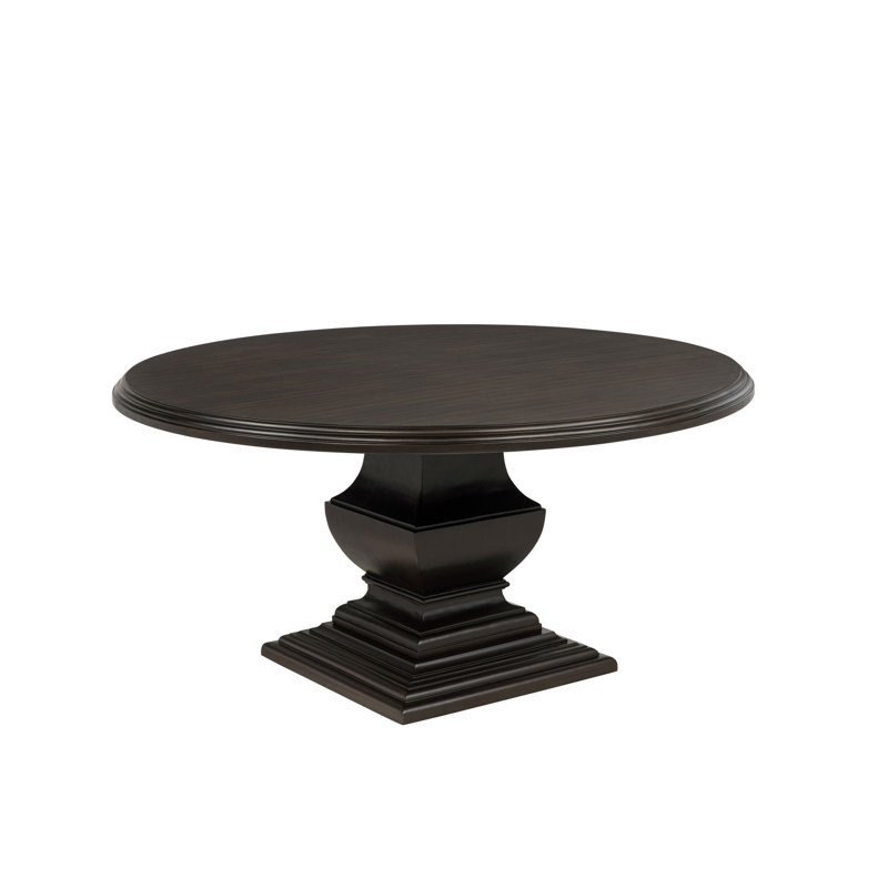 60.4" W Traditional Dining Table, Brown