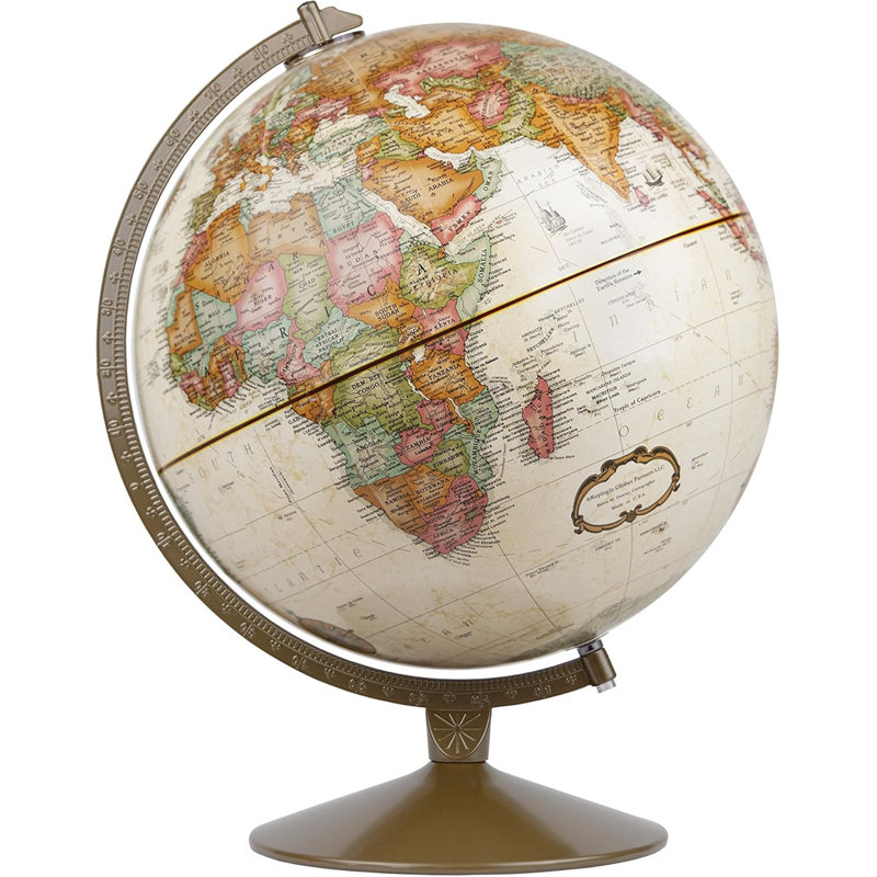 Globe terrestre Globes Franklin, océan antique, 12 pouces de diamètre
