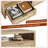 Rattan Coffee Table with 2 Woven Drawers