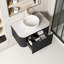 Meuble-lavabo mural 30 po avec lavabo en céramique: meuble de rangement mural pour salle de bain moderne, bords arrondis, tiroir à fermeture en douceur, conception pré-assemblée-610258105-610258106