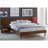 Clark Pecan King Wood Bedframe with 2 Attached Nightstands-1013301917