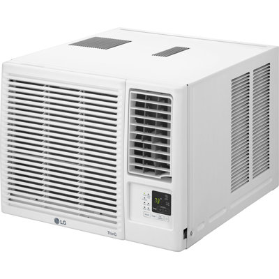 7,600 BTU 115-Volt Window Air Conditioner with Cool, Heat and Wi-Fi Control in White