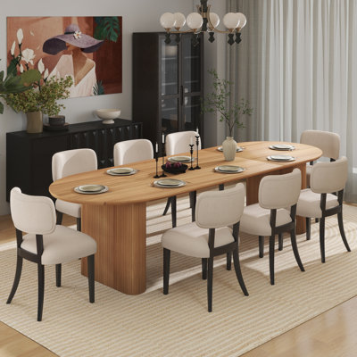 Ensemble de table de salle à manger extensible 59,06 "à 90,55" Modern Farmhouse