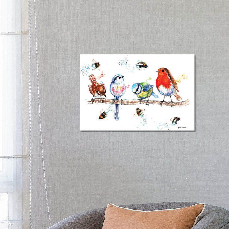 The Birds And The Bees by BebesArts - Gallery-Wrapped Canvas Giclée on Canvas, 66.04 cm H x 45.72 cm W x 3.175 cm D