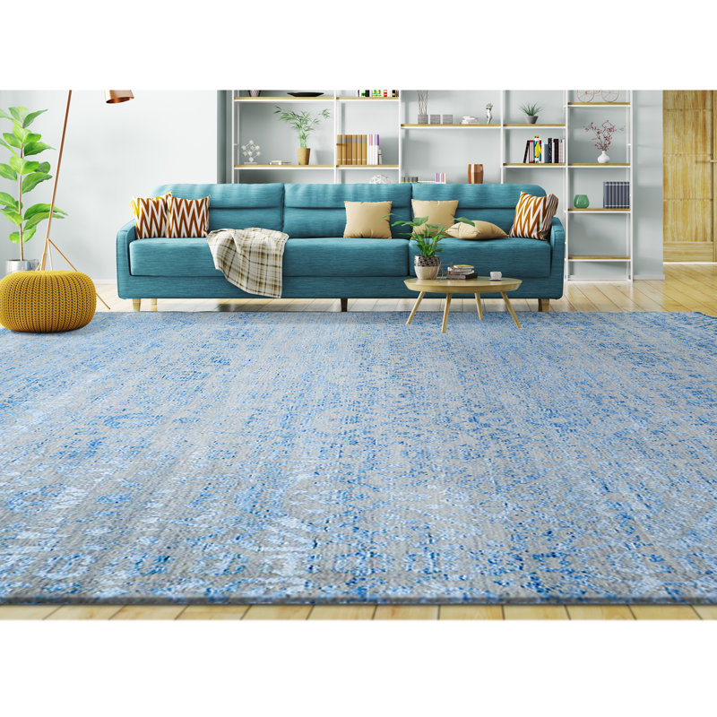 Ikat Area Rug, Rectangle 9' x 12'