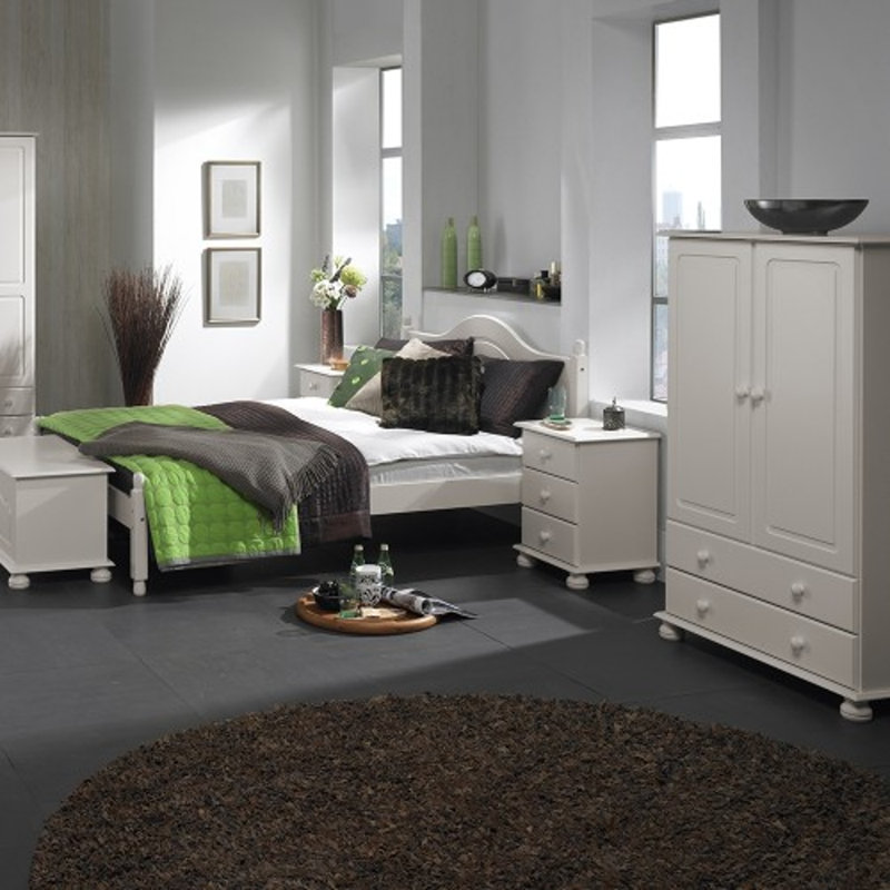 Stetson 2 Door Wardrobe, White