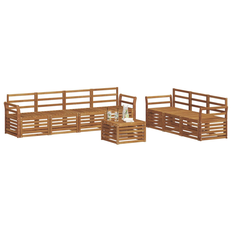 253cm Wide Patio Sectional Set