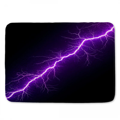 Tapis de bain mauve éclair