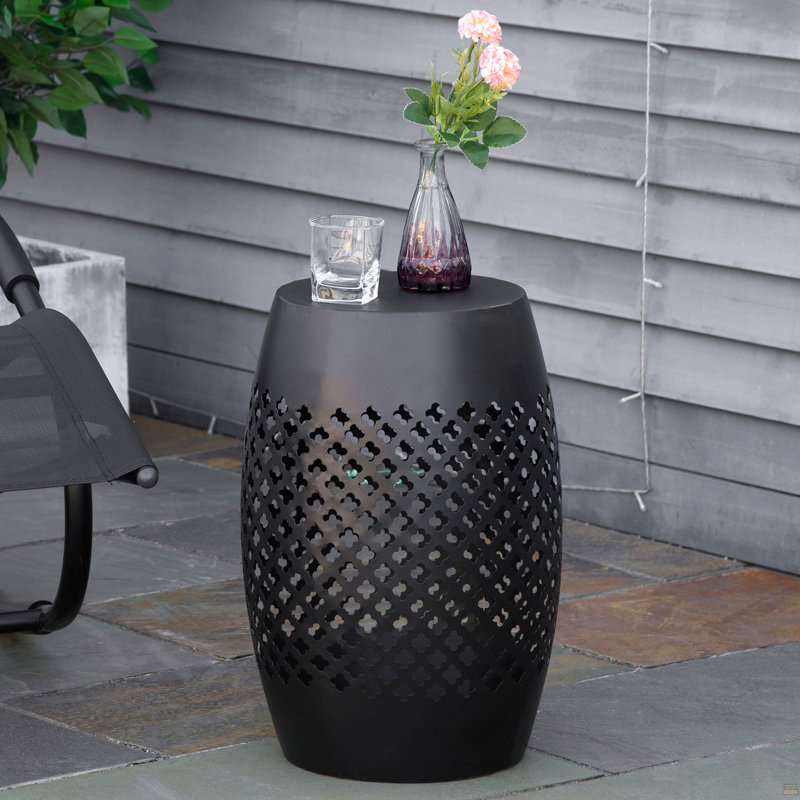 Table d'extérieur 12,57 L x 12,57 l, Noir