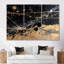 Spatter Explosion Gold Black - ensemble d'art mural imprimé abstrait-157488379-157488374