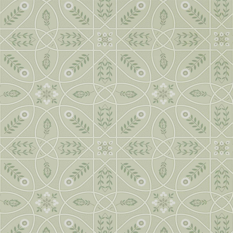 Brophy Trellis Wallpaper, Sage Linen