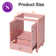 24" Freestanding Bathroom Vanity Base Only, Sink Not Included, Decorative Wavy Edge
