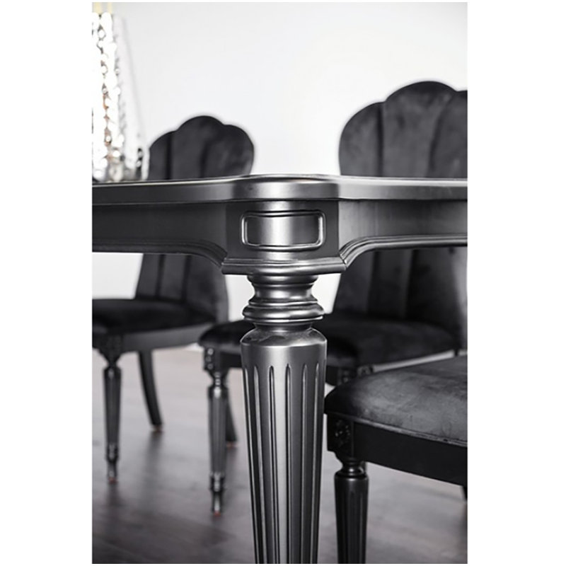 Table de salle à manger Marese, Cerise foncée