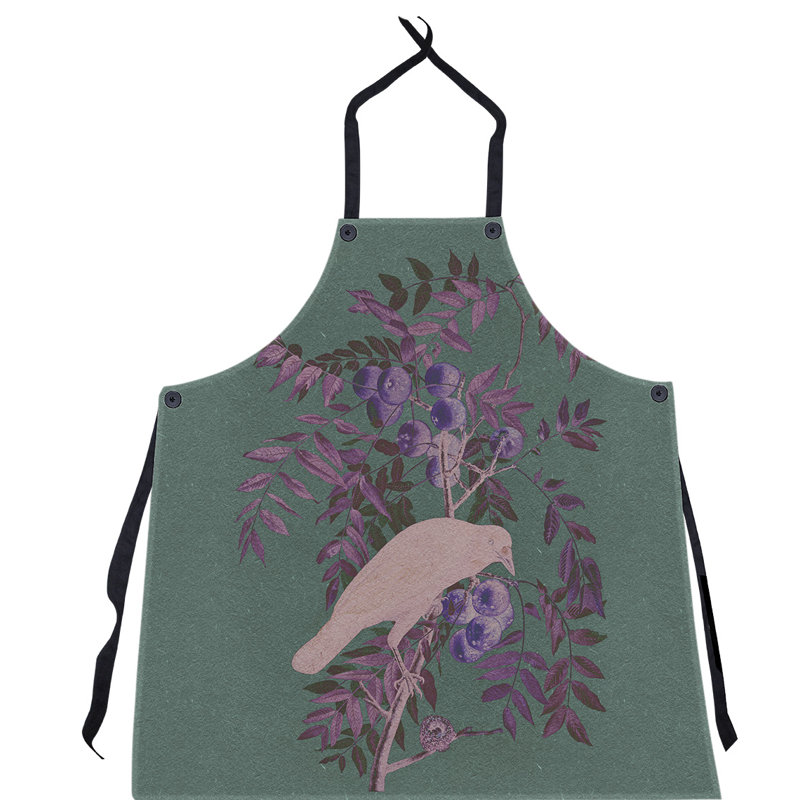 Tablier d’oie john james audubon american, Vert foncé / mauve / rose