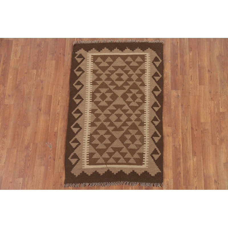 Reversible Wool Kilim Oriental Rug 3x4