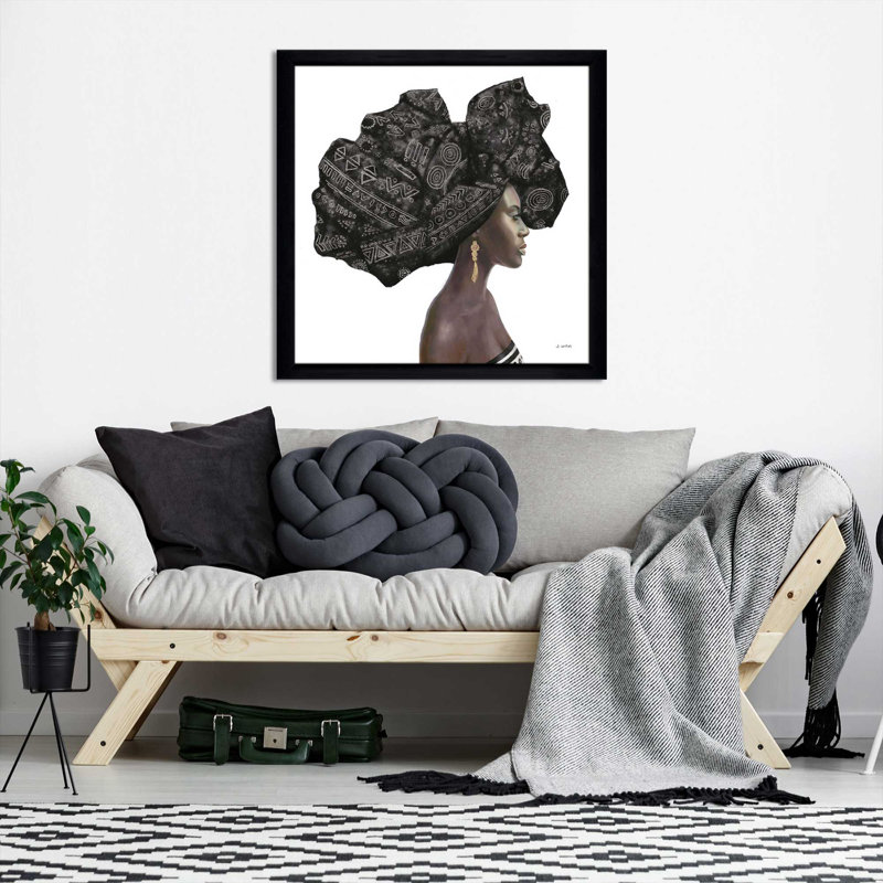 «Pure Style II Black» par James Wiens, Cadre noir, H 31 po x l 31 po x P 1 po