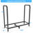2.8ft Firewood Rack Holder, Adjustable, Black