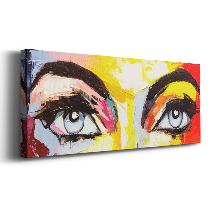 Pop couleur yeux iv, H 8 po x l 20 po x P 1,5 po