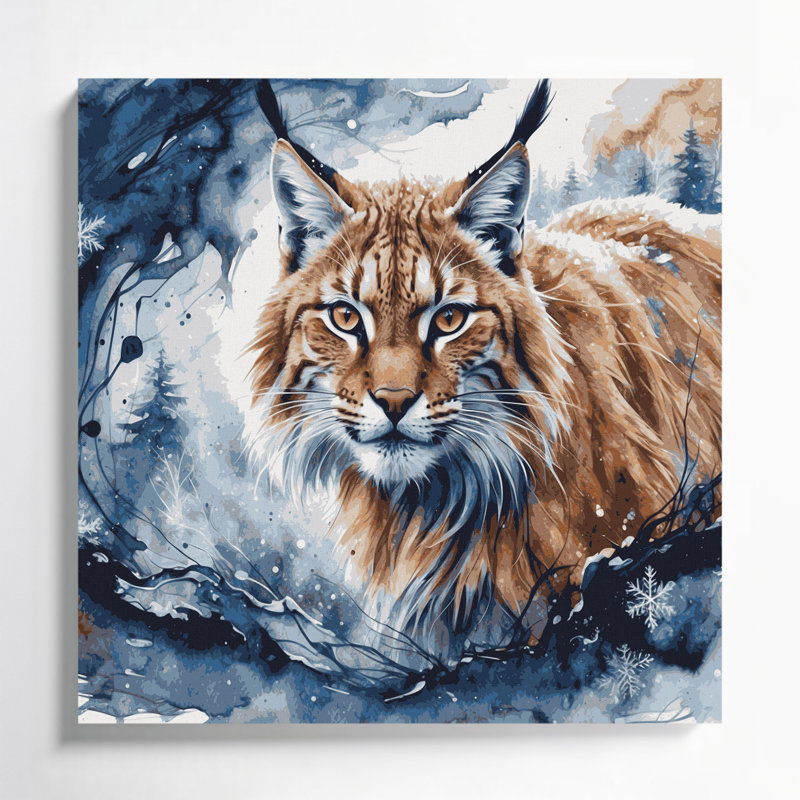 «Big Cats», reproduction d'art sur toile, lynx russe, H 16 po x l 16 po