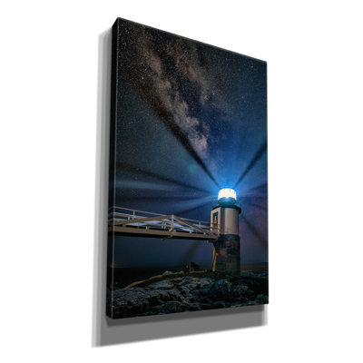 'Milky Way Over Marshall Point' by Rick Berk Canvas Wall Art
