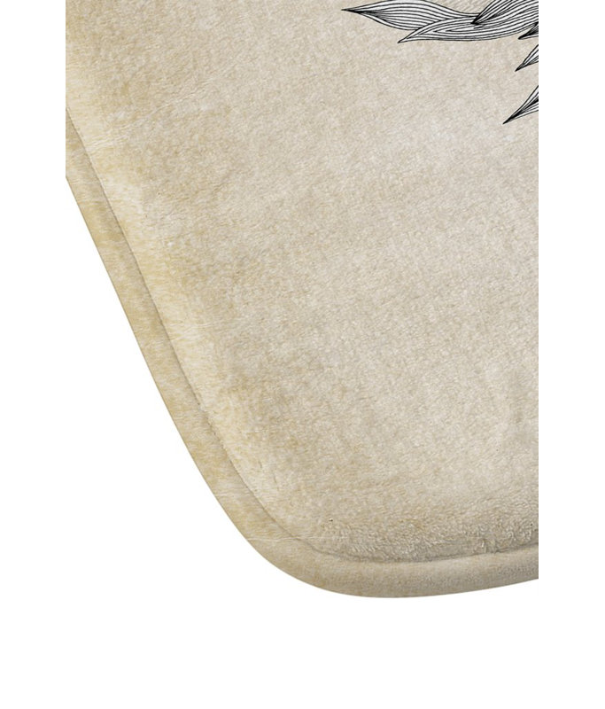 Tapis pour salle de bain floral