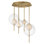 Shipshewana 4 Light Glass Steel Dimmable LED Pendant