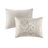 12 Piece Comforter In Khaki For Queen, With Design, Metallic Gold Thread, And Pillowcases Gold, Soft Microfiber Sheet