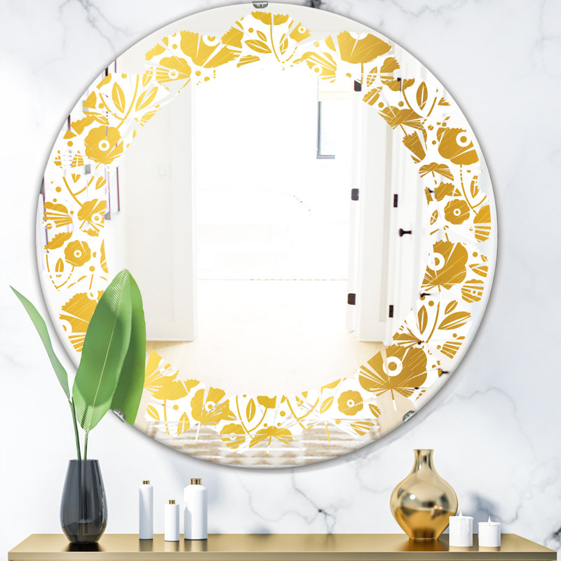 Miroir mural Quatrefoil, H 31,5 po x l po