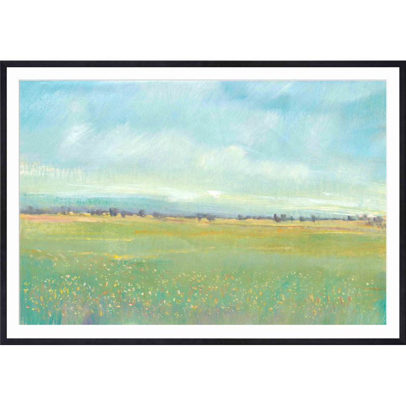 «Soft Meadow Light I» par Timothy O 'Toole - peinture encadrée, H 36 po x l 36 po, Noir