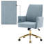 Fauteuil de bureau rembourré en velours côtelé Corduroy-133199583