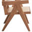 Fauteuil d'appoint en rotin et finition naturelle Velentina