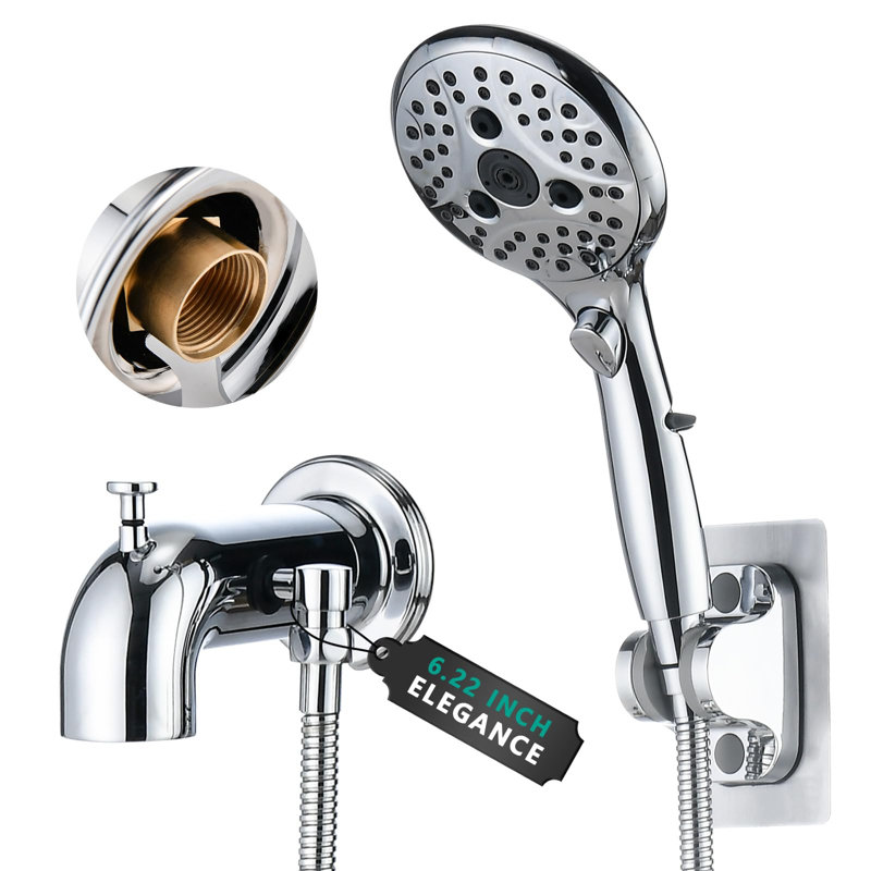Wall Tub Spout with Diverter, Chrome