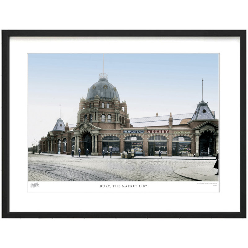 Bury, The Market 1902 by Francis Frith - Single Picture Frame Print, 45cm H x 60cm W x 2.3cm D