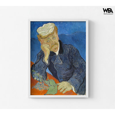 «Dr Paul Gachet» par Vincent Van Gogh, reproduction de portrait classique encadrée, célèbre portrait du Dr Gachet, reproduction d'art