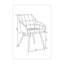 Aliauna 47cm H Upholstered Metal Armchair-820664131