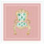Palace Chair In Blush Giclee Print by Dana Gibson